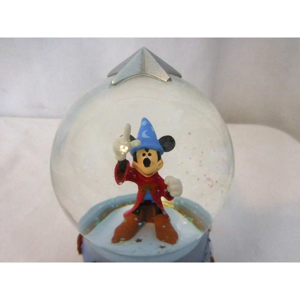 Disney Store Mickey Mouse Wizard Snow Globe Fantasia Sorcerer's Apprentice